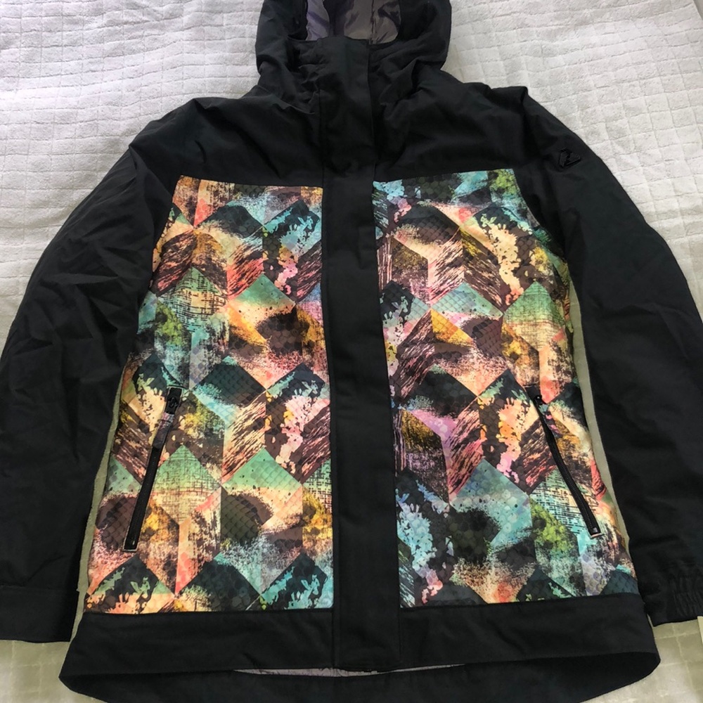 Aperture Abstract Black 10K Snowboard Jacket